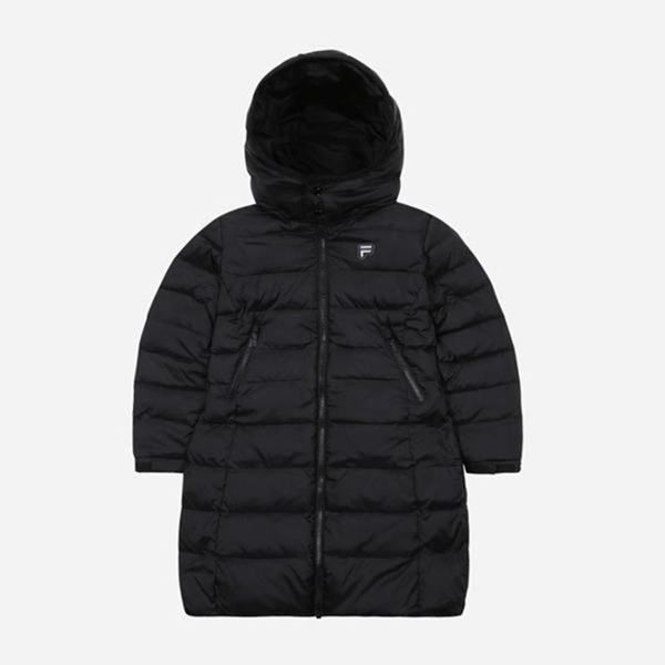 Fila Candy Long Girl's Jackets - Black,NZ 532-60143